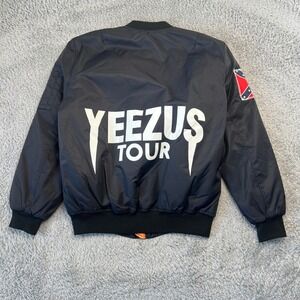 Yeezus Tour 2013 Limited Edition Bomber Jacket Black MA-1 Flight Jacket Mens L